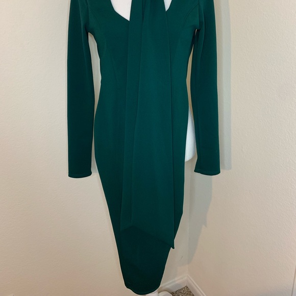 Fashion Nova Just The Way I Am midi Dress - Hunter - Picture 5 of 10